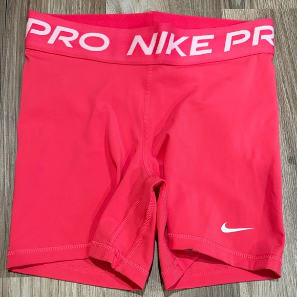 Nike Pants - Nike Pro Bright Red Athletic Shorts